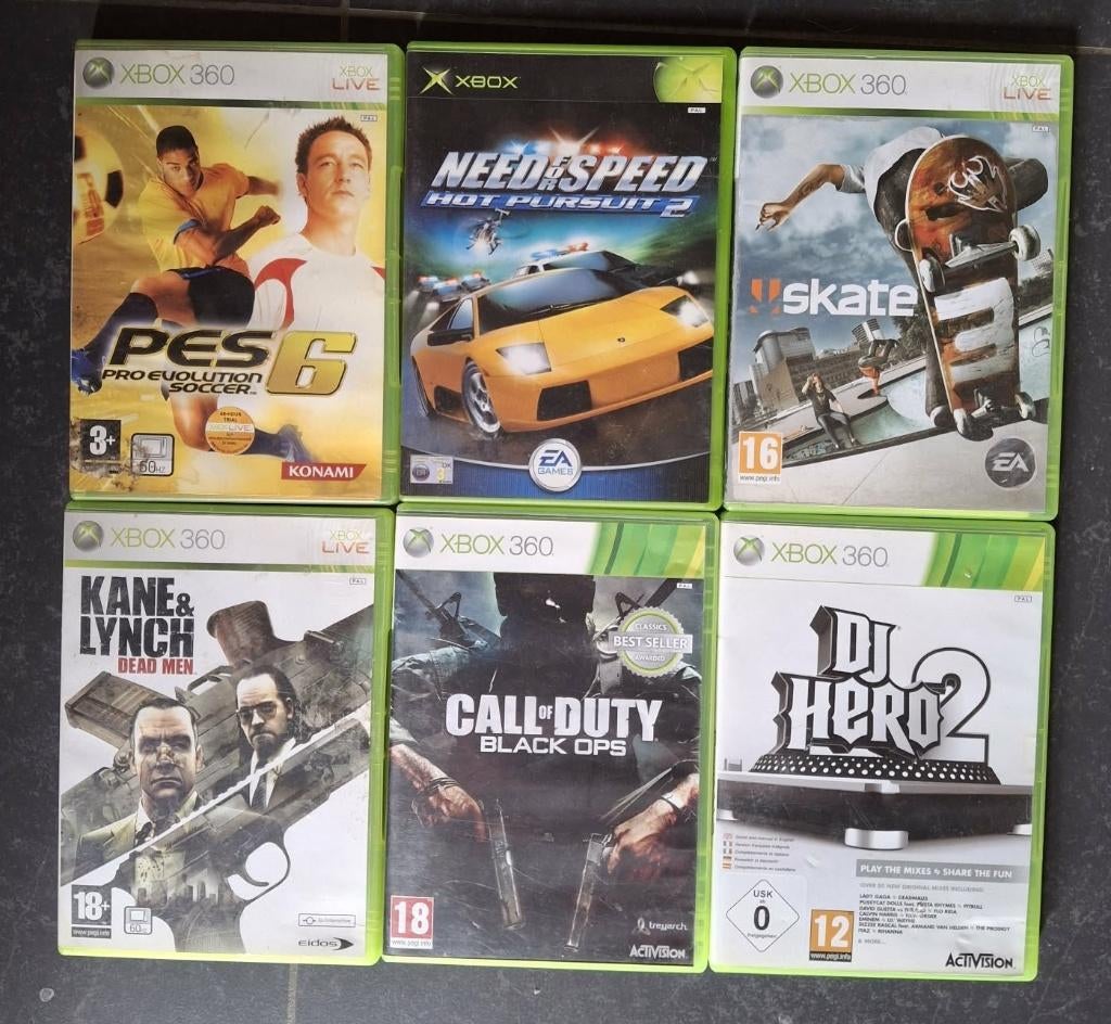 6 X BOX 360 GAMES, Ophalen, Zo goed als nieuw