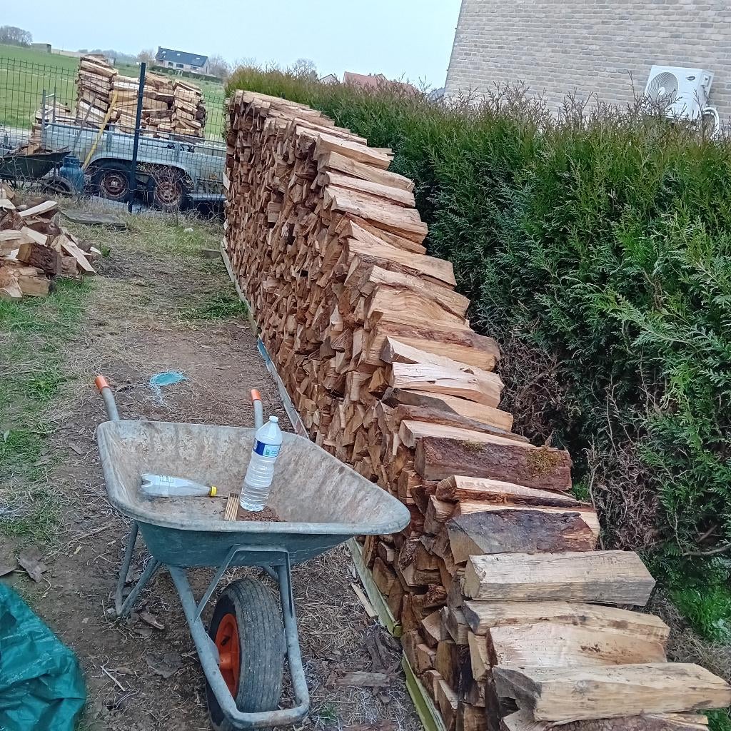 Bois de chauffage, 3 tot 6 m³, Ophalen, Eikenhout, Blokken