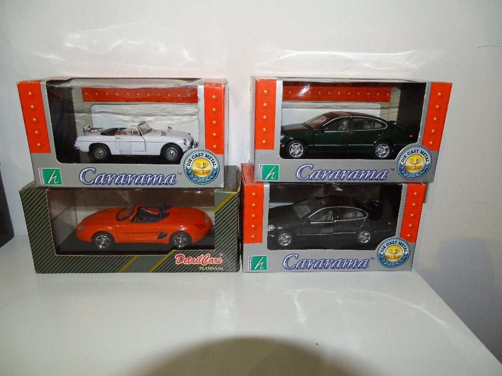 Lot 1/43 Ford Mustang MGB Lexus Hongwell Detail Cars, Enlèvement ou Envoi, Comme neuf, Voiture, Autres marques