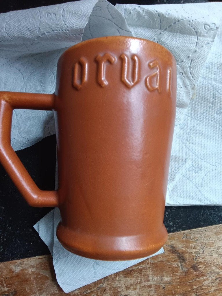 Vintage Orval bierpul Coceramel, Antiek en Kunst, Ophalen