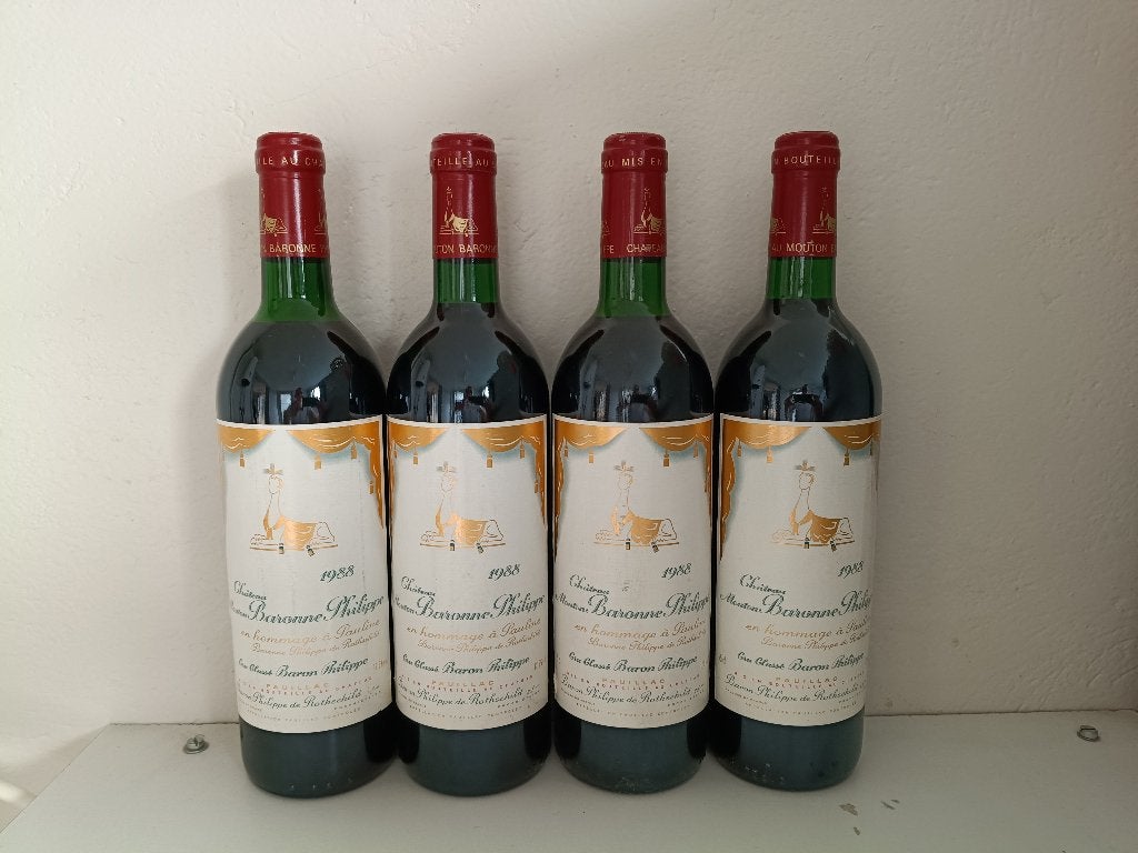 Château Mouton Baronne Philippe Cru Classé 1988 - Pauillac, Ophalen, Frankrijk, Nieuw, Rode wijn