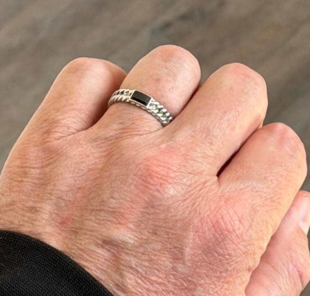 Buddha to Buddha ring 14 karaat witgoud! maat 20,4mm UNIEK!!, Handtassen en Accessoires, 20 of groter, Nieuw, Ophalen of Verzenden