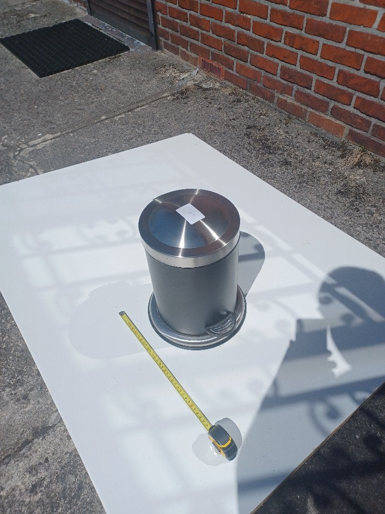 Pedaalemmer 5L, Enlèvement, Comme neuf, Inox, Avec couvercle