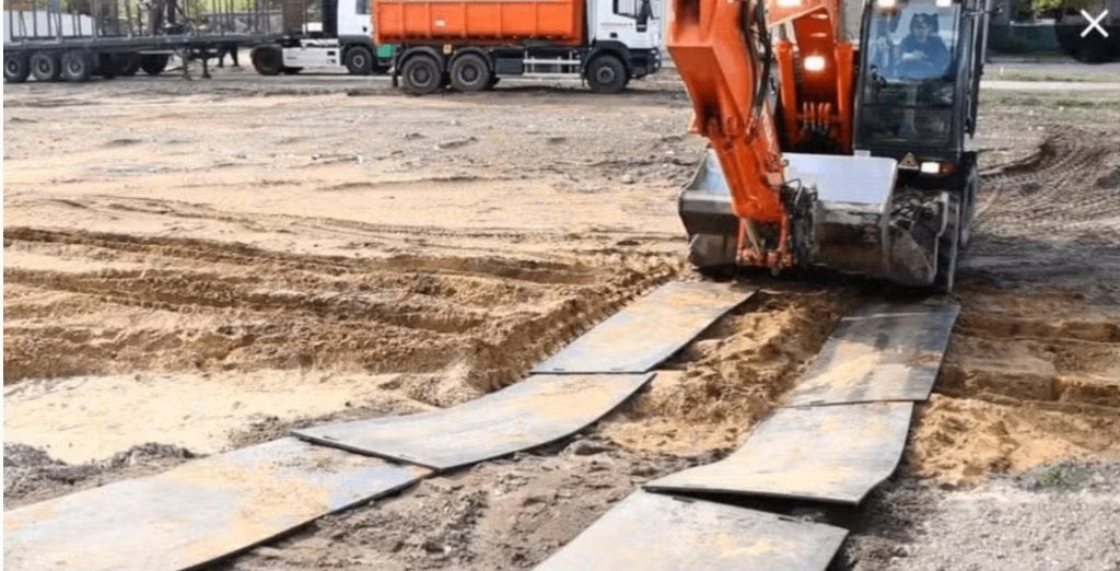 oprijplaten rijplaten oprijplaat, Zakelijke goederen, Ophalen, Kraan
