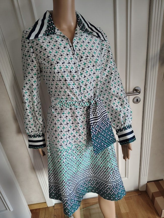 mooie vintage jurk met bijhorende riem, Kleding | Dames, Jurken, Maat 38/40 (M), Vintage ., Ophalen of Verzenden, Zo goed als nieuw