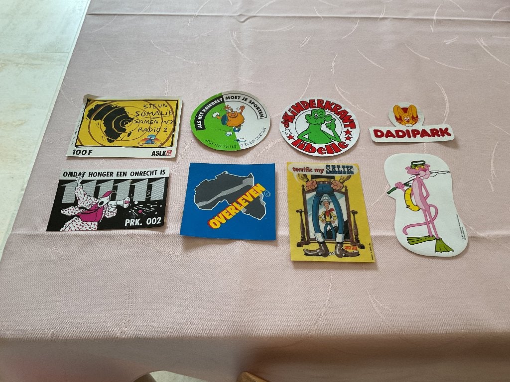 8 vintage prentjes, Ophalen, Zo goed als nieuw, Prent