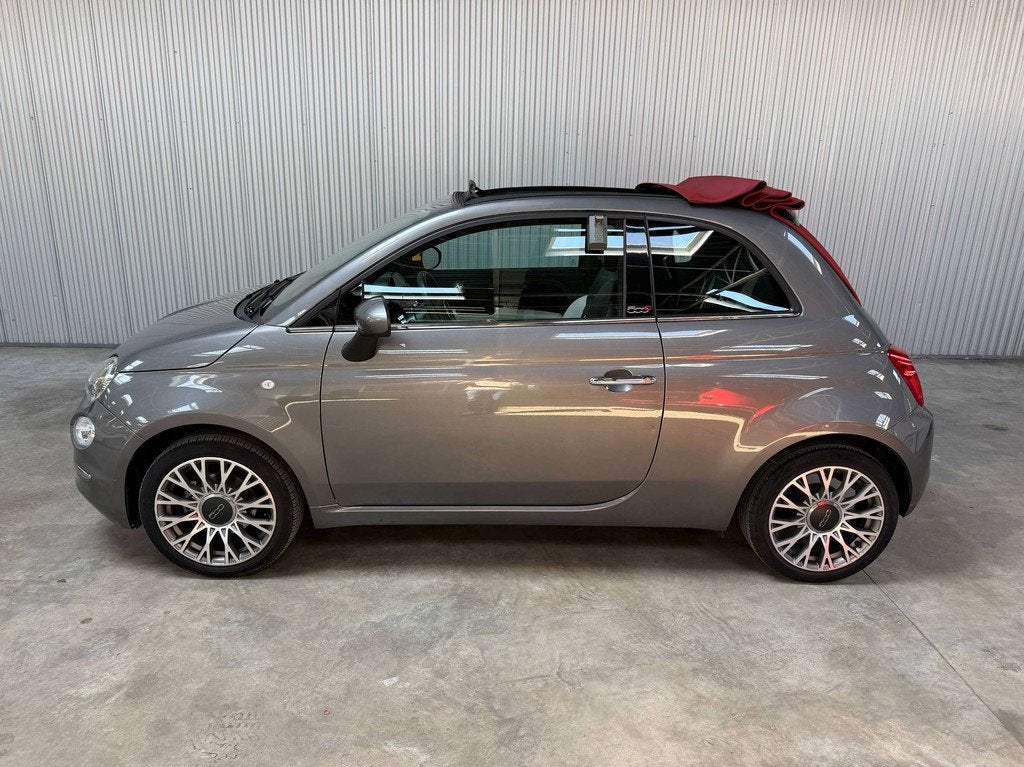 Fiat 500C 500C 1.0i Hybrid MHEV Lounge PDC Carplay Half Lede, Auto's, Fiat, Voorwielaandrijving, 88 g/km, Gebruikt, Euro 6