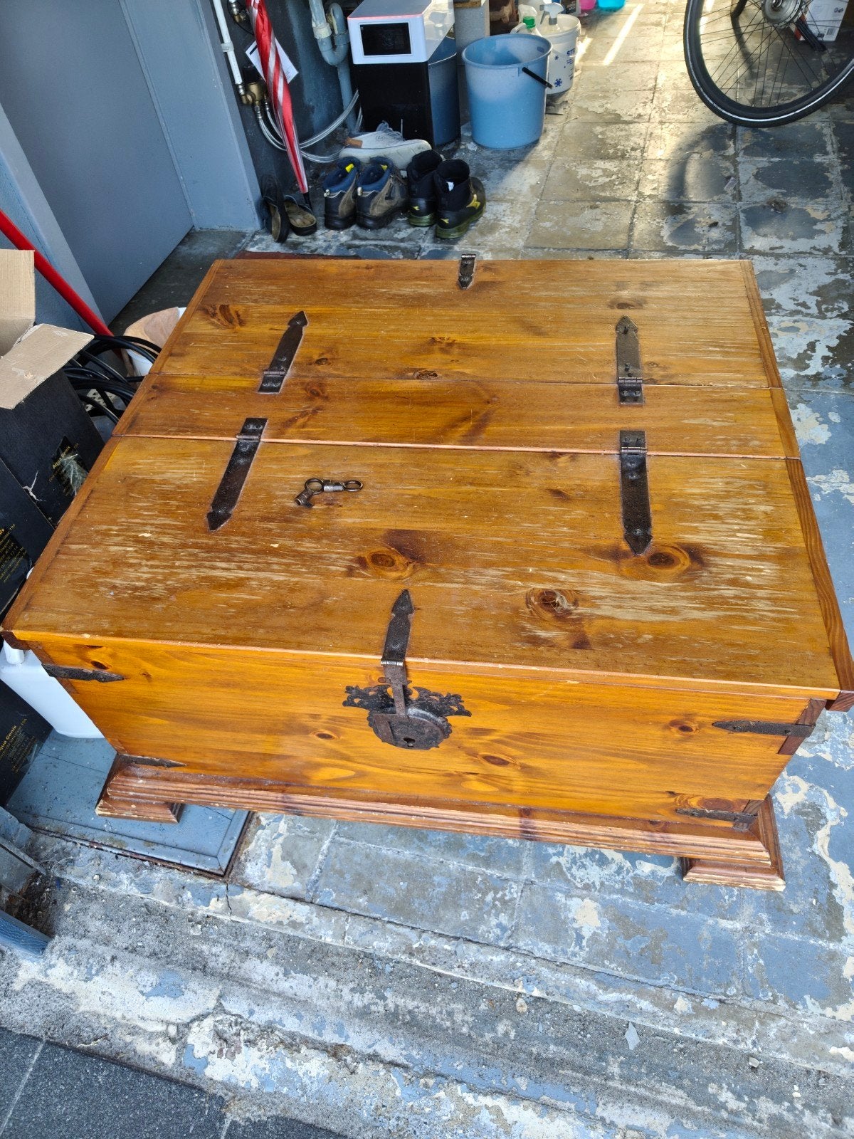 Houten kist, Huis en Inrichting, Woonaccessoires | Kisten, Ophalen