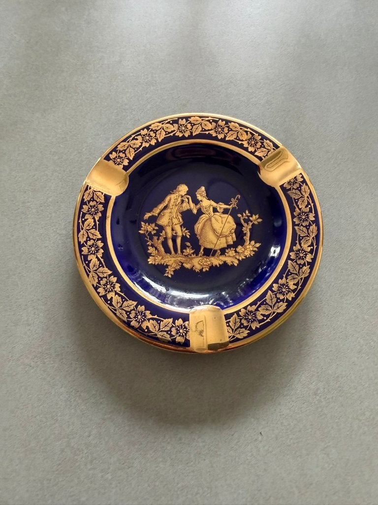 Limoges poseleinen asbak - Jammet Seignolles, Antiek en Kunst, Ophalen of Verzenden