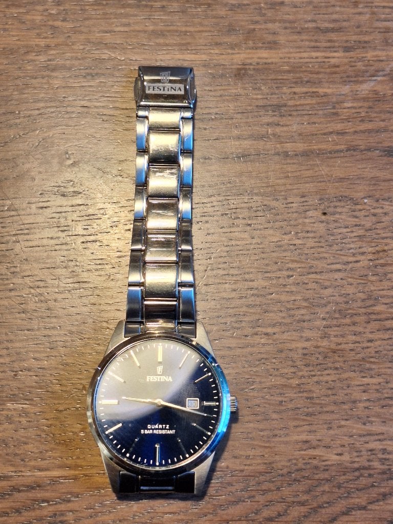Origineel Festina horloge, Handtassen en Accessoires, Horloges | Heren, Overige merken, Staal, Staal, Polshorloge