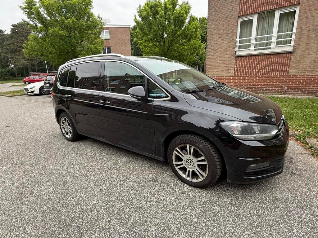 Touran 2.0 TDI 150 PK DSG 7 plaats Eu 6ei Higline ruilen mog, Auto's, Monovolume, USB, Leder, Diesel