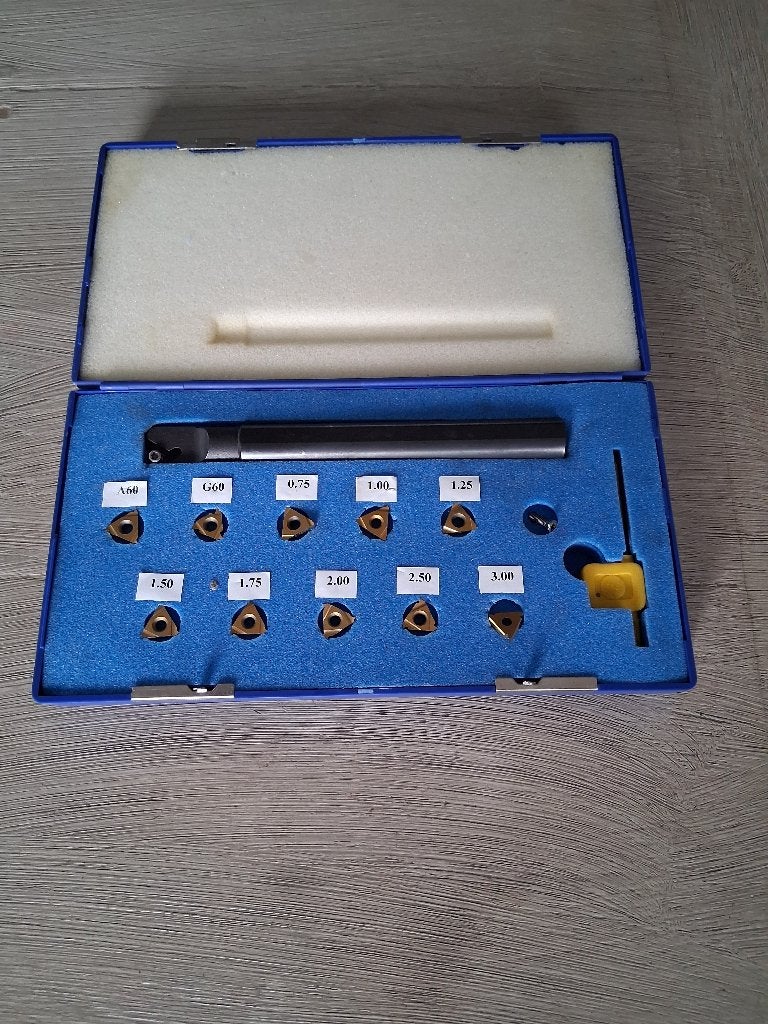 Inwendige schroefdraadbeitelset, Doe-het-zelf en Bouw, Draaibanken, Ophalen of Verzenden, Zo goed als nieuw, Metaaldraaibank