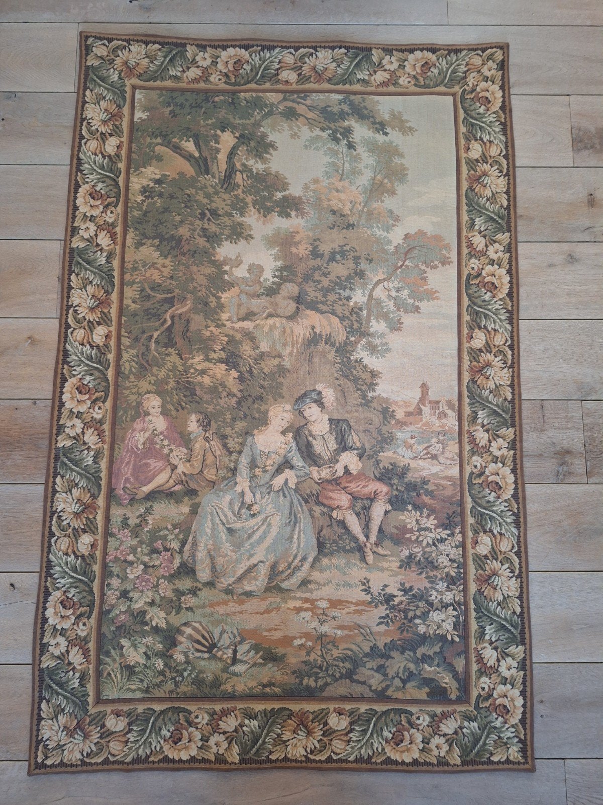 Gobelin wandtapijt 130 cm x 72 cm, Antiquités & Art, Tapis & Textile, Enlèvement