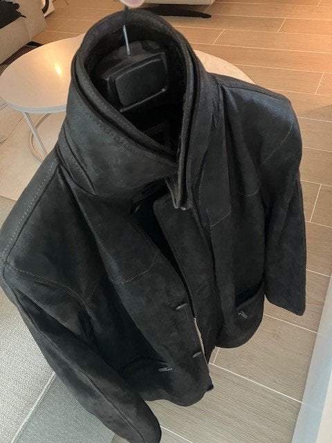 State of Art Luxe Leren Herenjas - Maat M - Donkerbruin, State of Art, Comme neuf, Brun, Enlèvement