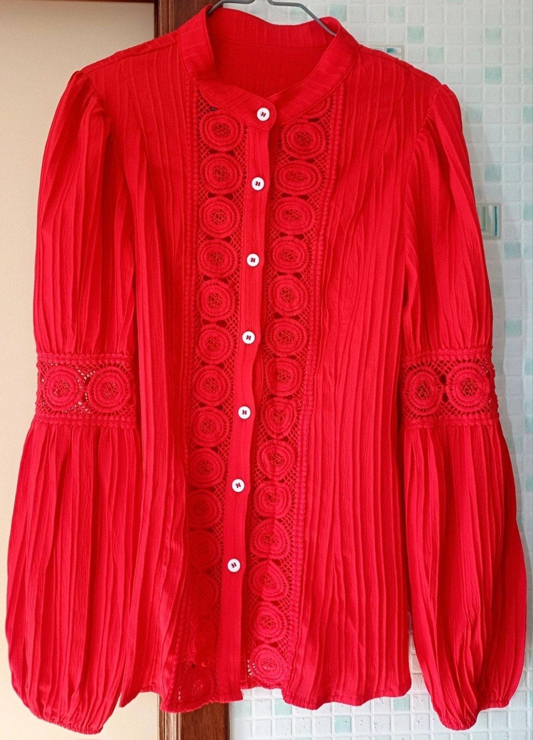 Chemise, Enlèvement, Neuf, Taille 38/40 (M), Rouge