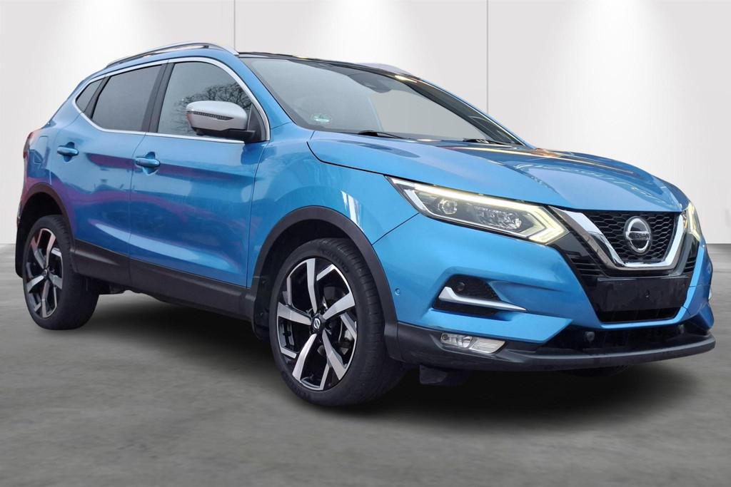 Nissan Qashqai DIG-T 160 EVAPO DCT Tekna+, Auto's, Stof, 4 cilinders, Blauw, Bedrijf