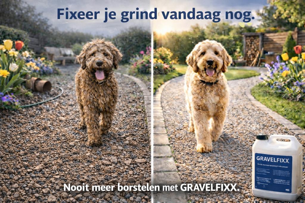 Geen losse kiezel meer, hoog geconcentreerd, 8-10m²/5 liter, Tuin en Terras, Verzenden, Nieuw, Grind