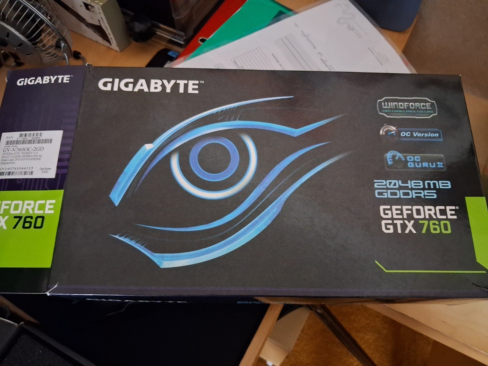 GIGABYTE GV-N760OC-2GD-REV2.0, Computers en Software, Ophalen, GDDR5, Nvidia, PCI