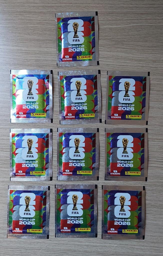 Panini WK 2026 10 sacs fermés, Enlèvement ou Envoi, Neuf