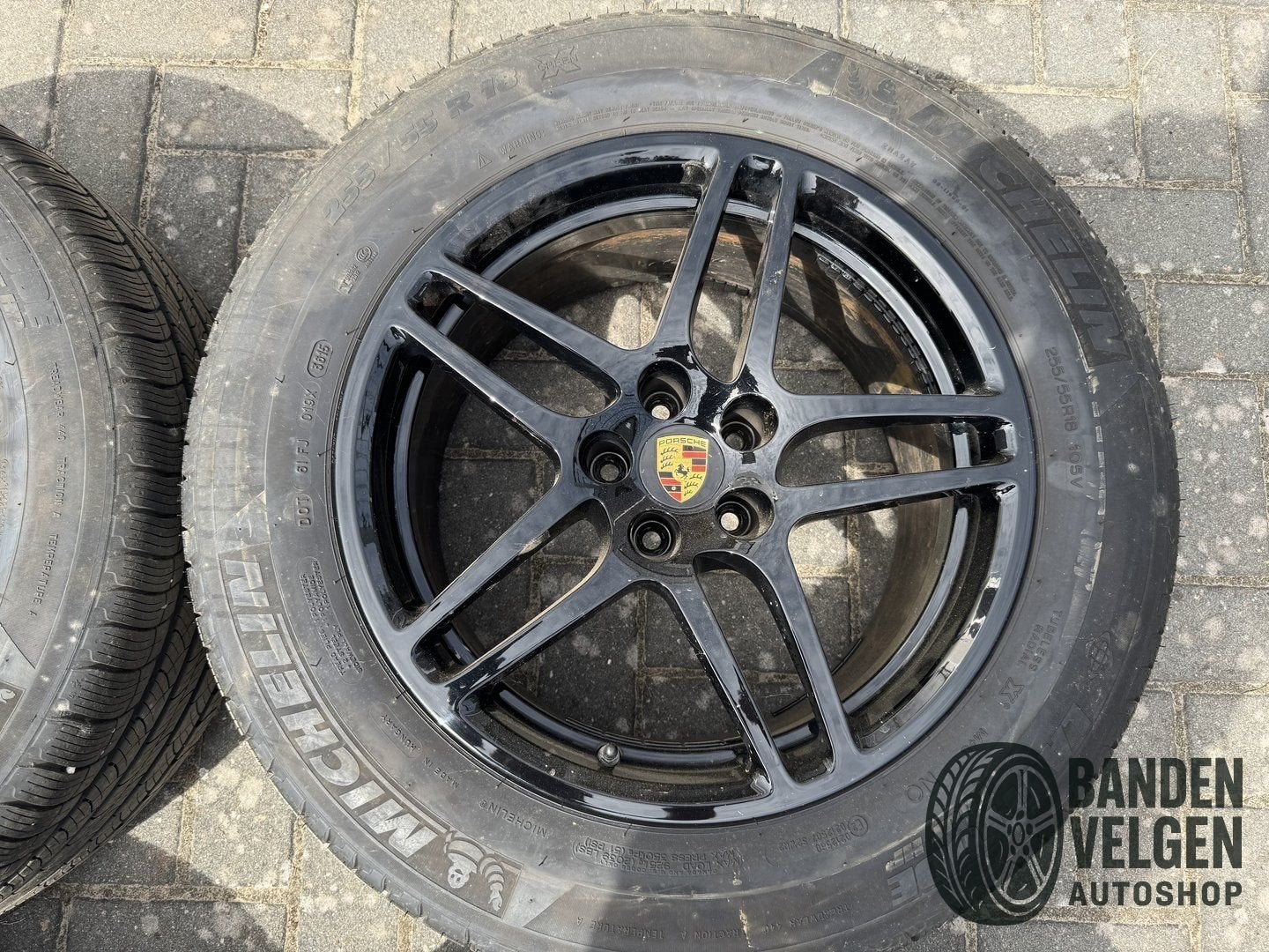 Porsche Macan T-m 2023 Breedset Zomerbanden Michelin, Pneus et Jantes, 255 mm, Véhicule de tourisme, Pneus été