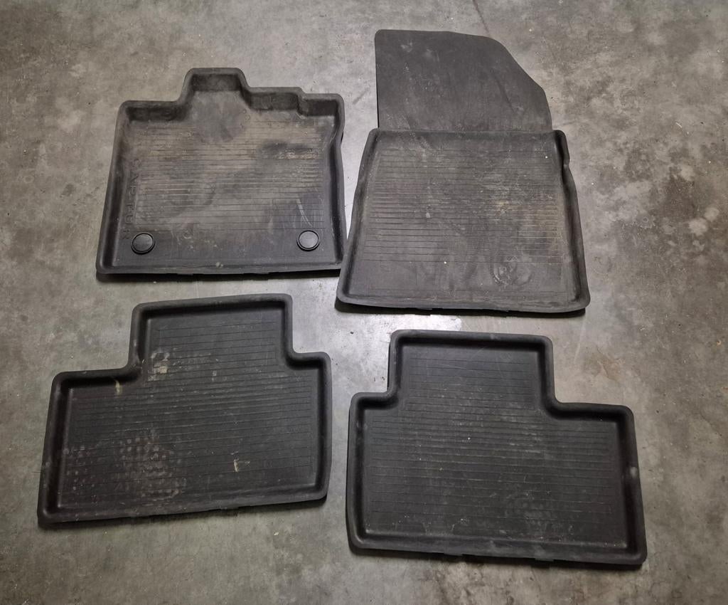 Set rubberen matten voor auto's van Renault, Ophalen