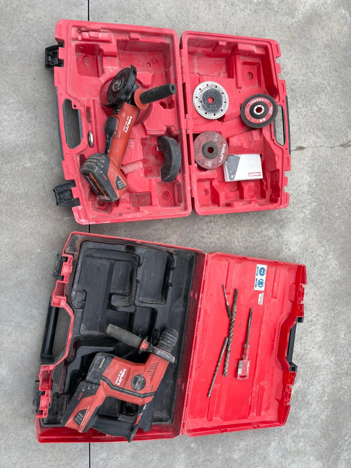 Hilti boormachine en haakse slijper, Doe-het-zelf en Bouw, Ophalen, Zo goed als nieuw