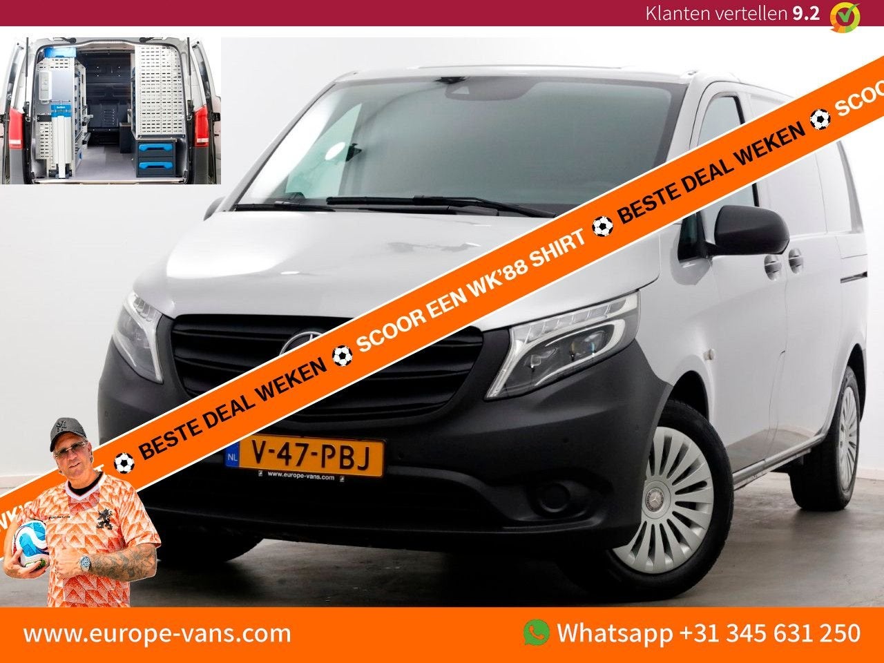 Mercedes-Benz Vito 114 CDI 136pk Compact 9G Automaat 2x Schu, Mercedes-Benz, Bedrijf, Diesel, Parkeersensor