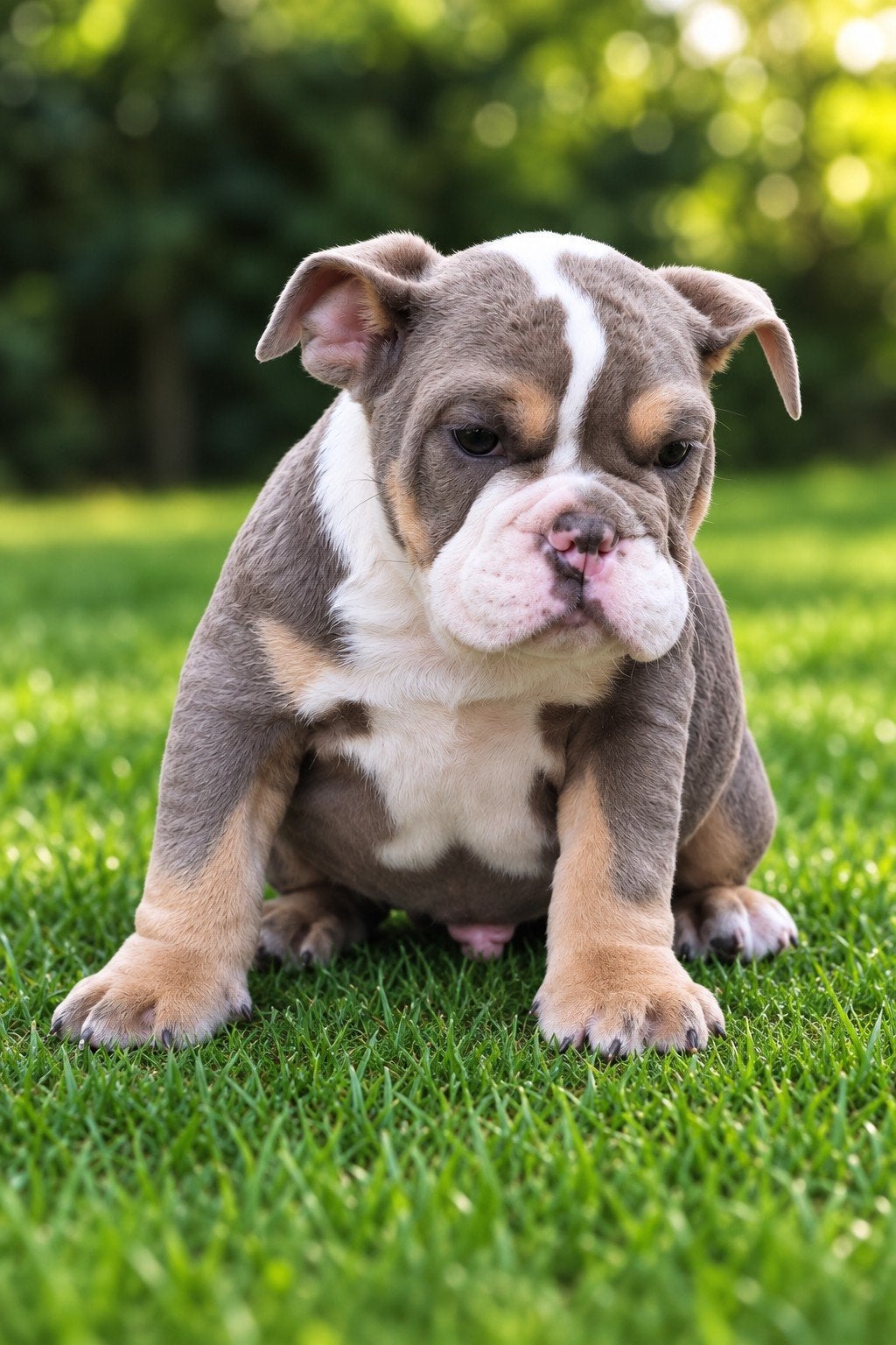Mr. Bean – prachtige Lilac Tricolor Engelse Bulldog reu, 15 semaines à 1 an, Chien (mâle), Belgique, Bouledogue