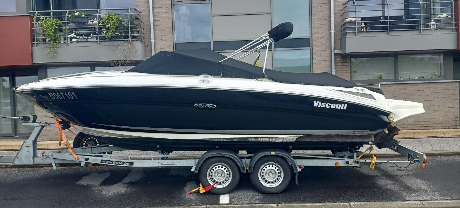 sea ray 220 sse sun sport europe 4.3 mpi V6 + riba trailer, Ophalen, Zo goed als nieuw, Sea Ray, Binnenboordmotor