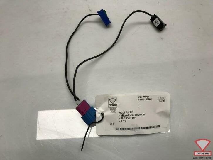 audi a4 8k microfoon telefoon 4l1035711h, Gebruikt, AUDI AG, Auto-Union-Strasse 1
85045  Ingolstadt, DE, Audi