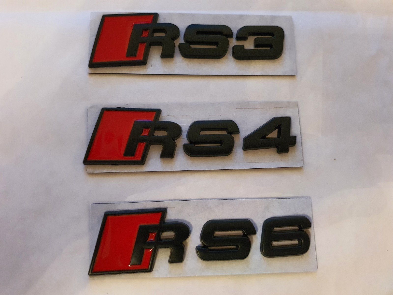 Logo du boîtier en métal noir mat pour Audi Rs3 Rs4 Rs6, Enlèvement ou Envoi