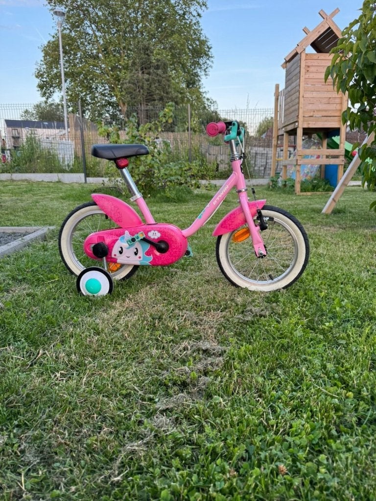 Vélo licorne Btwin 3-5 ans, Vélos & Vélomoteurs, Enlèvement, Utilisé, BTwin Décathlon, Frein à disque