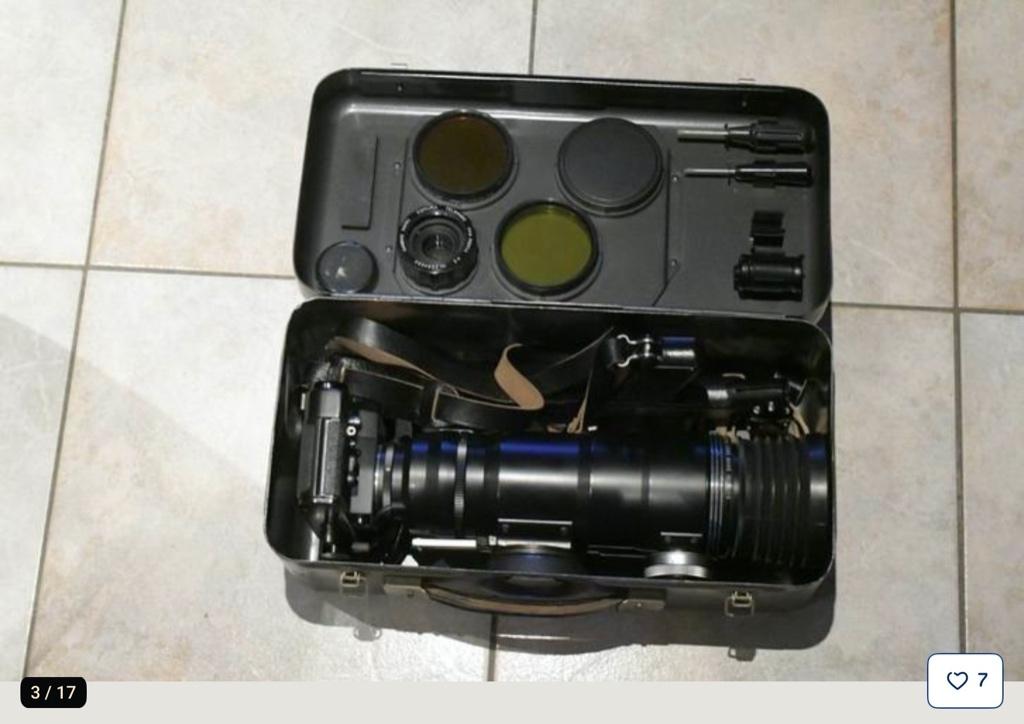 Zenit FS-12 fotosnaiper koffer met Zenit 12S en Tair 300/4.5, Ophalen of Verzenden, Gebruikt, Spiegelreflex, Overige Merken