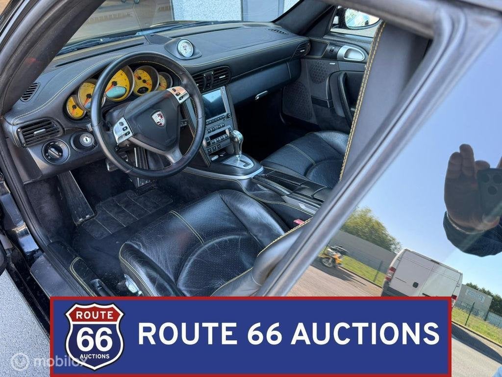 Porsche 911 Turbo | 2007 | Route 66 Auctions, Auto's, Gebruikt, Zwart, Bedrijf, Handgeschakeld