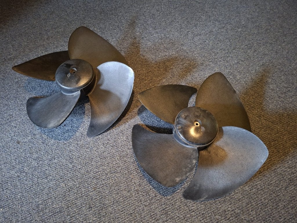 2 ventilatorschroeven - onderdelen, Elektronische apparatuur, Ventilatoren, Ophalen of Verzenden, Gebruikt, Overige