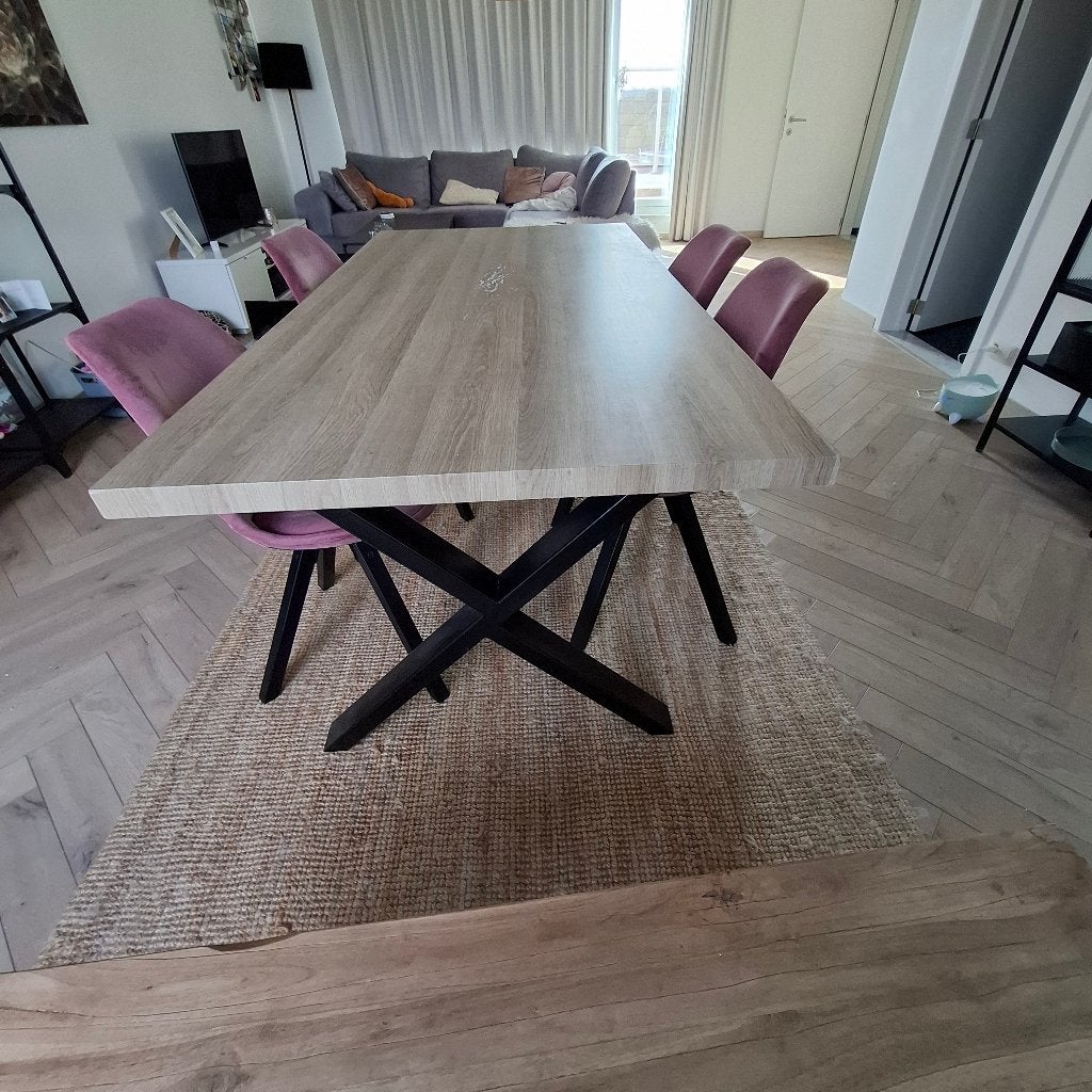 Tafel, Huis en Inrichting, Tafels | Eettafels, Ophalen, Gebruikt, Vijf personen of meer, 150 tot 200 cm
