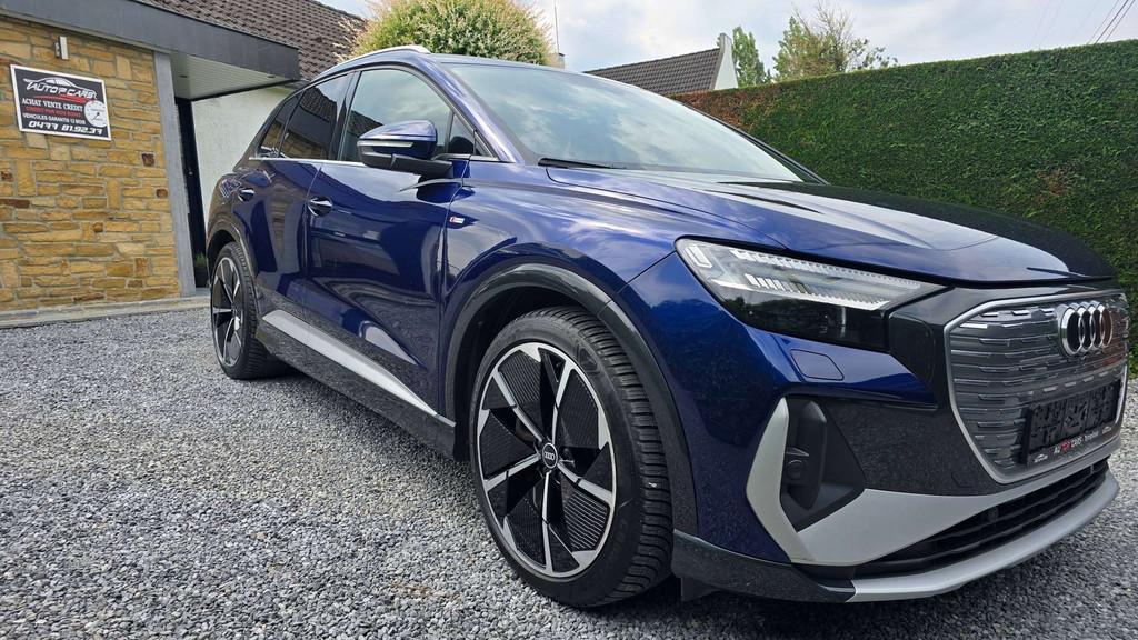 Audi Q4 e-tron Q4 e-Tron 82 kWh 40 S line (automatique), Autos, Audi, Cuir, Achat, https://public.car-pass.be/vhr/19bc83b2-d0b7-4226-8a65-ccbaa8eef330