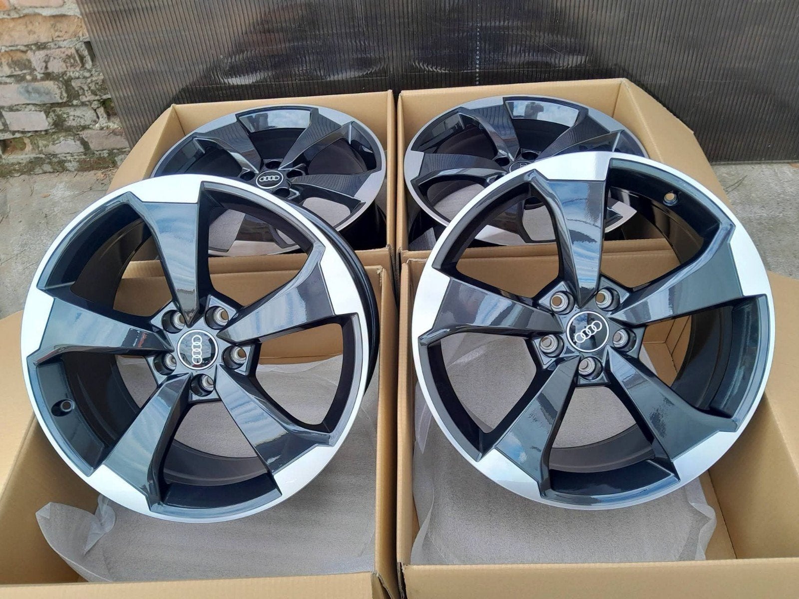 Splinternieuw originele 19inch Audi Rotor velgen, Velg(en), Nieuw, Personenwagen, Ophalen
