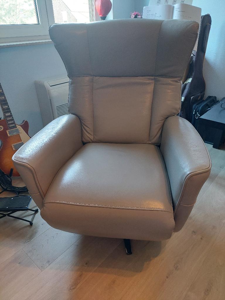 Fauteuil inclinable électrique avec batterie rechargeable, Enlèvement, Comme neuf, Cuir