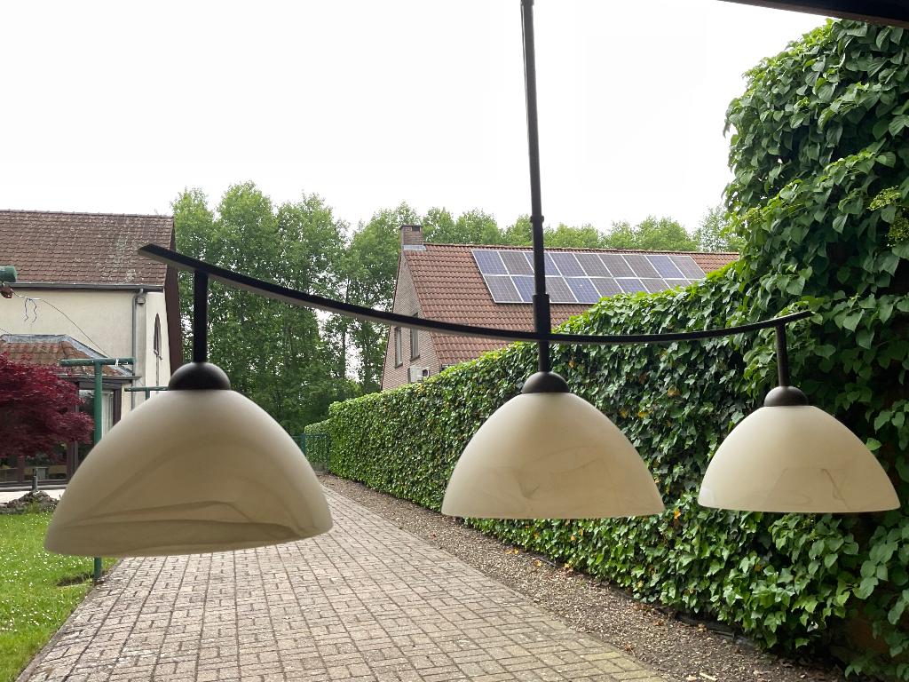Eetkamerlamp, Ophalen, Gebruikt, Glas