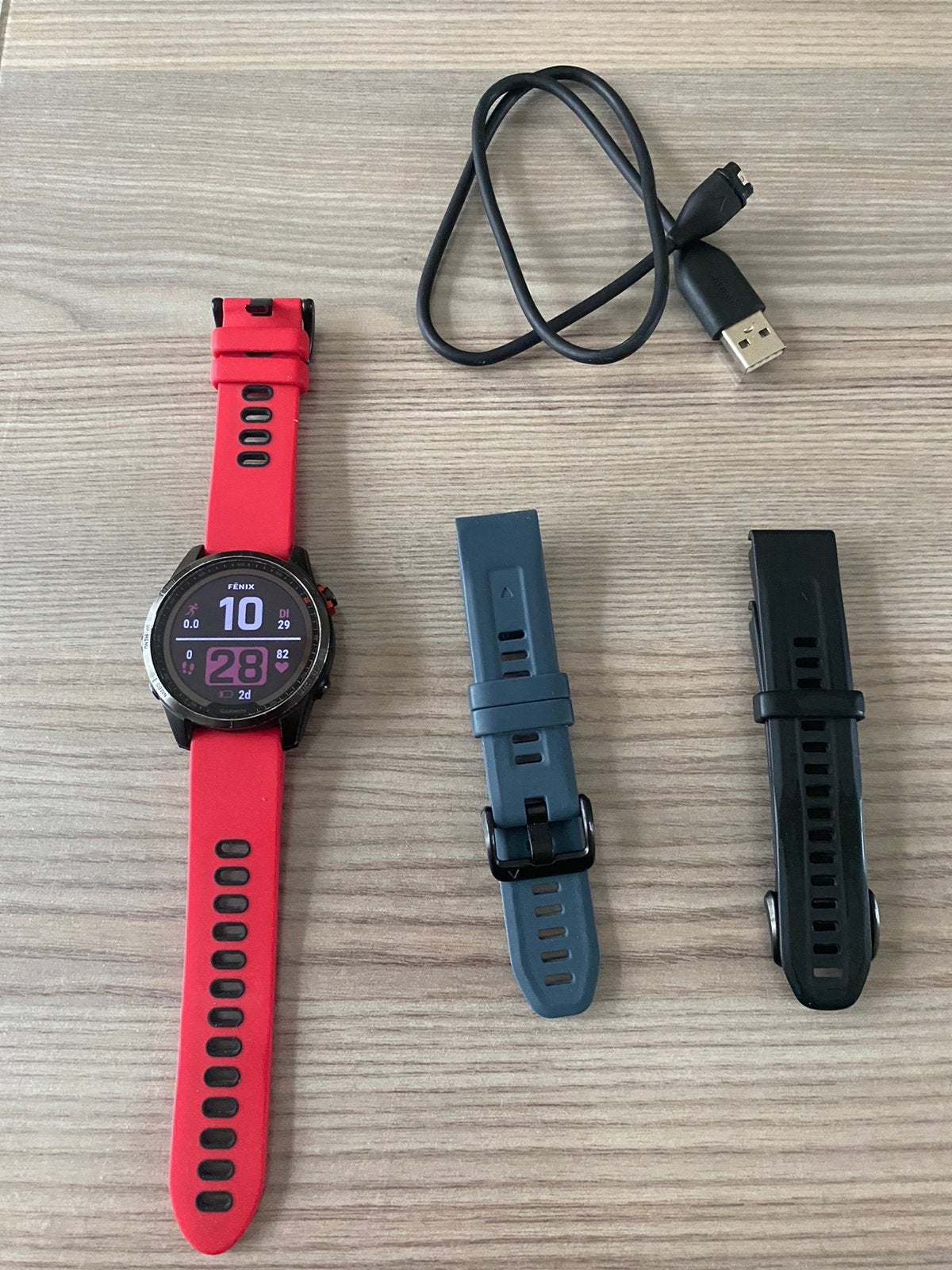 GARMIN FENIX 7S 🌞SOLAR IN TOP 👌STAAT, Étanche, Windows, Enlèvement ou Envoi, Comme neuf