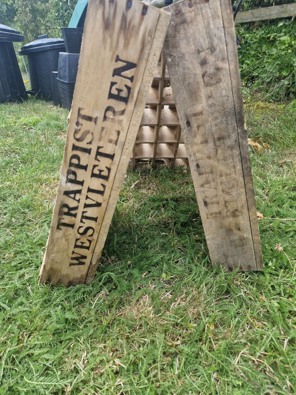 3 caisses à bière Trappist Westvleteren originales en bois, Collections, Marques de bière, Enlèvement