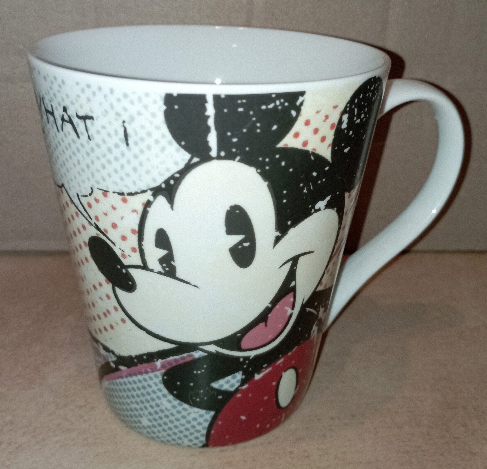 Disney Mickey Mouse koffietas/ mok "That's what I want", Ophalen of Verzenden, Mickey Mouse, Gebruikt, Servies