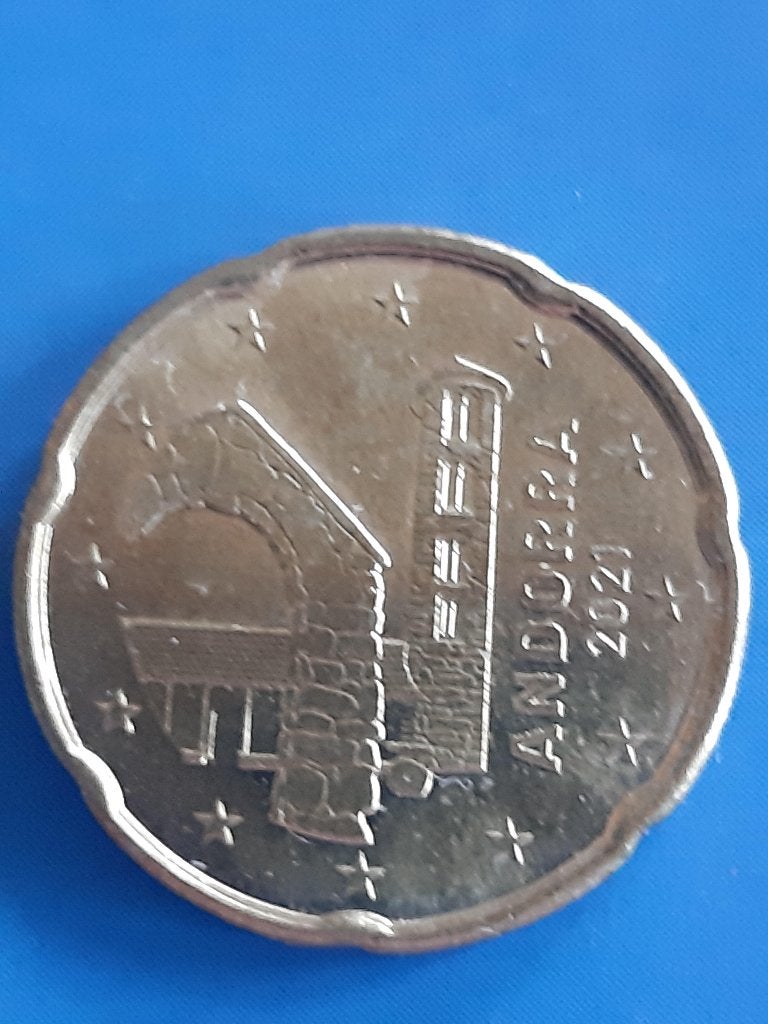 2021 Andorra 20 cent, Postzegels en Munten, Munten | Europa | Euromunten, Verzenden, Overige landen, 20 cent, Losse munt