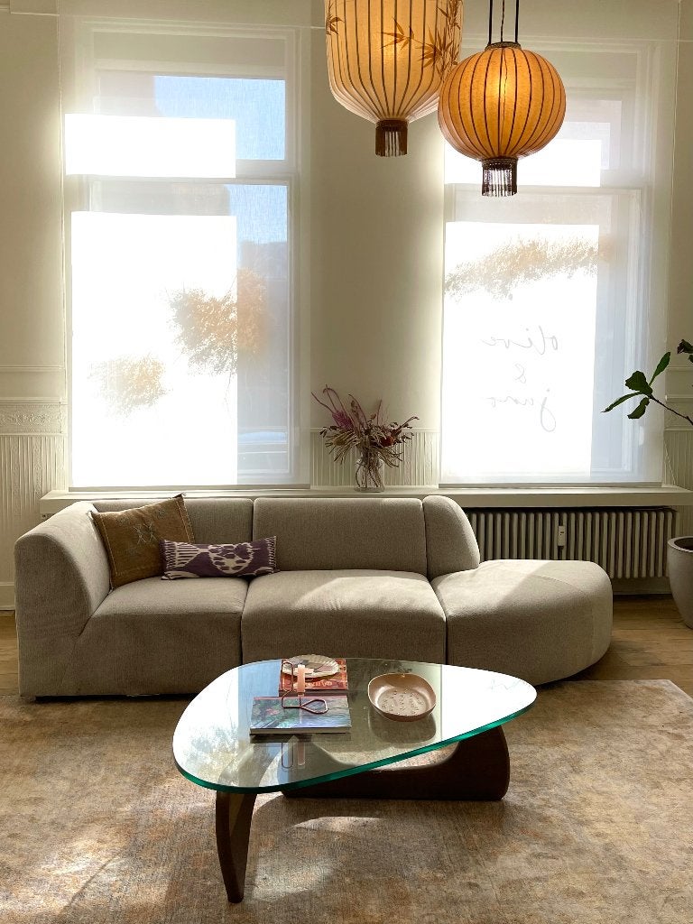 Modulaire grijze HKliving sofa Jax, 250 à 300 cm, Banc droit, Comme neuf, Enlèvement