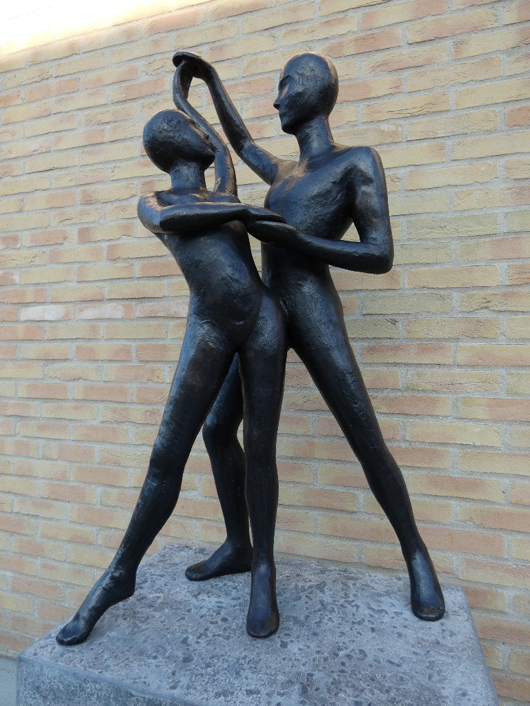 BRONZEN MAN EN VROUW NU MET ARDUINZUIL! SLECHTS 1970 EURO!, Tuin en Terras, Ophalen of Verzenden, Nieuw, Overige materialen, Abstract beeld