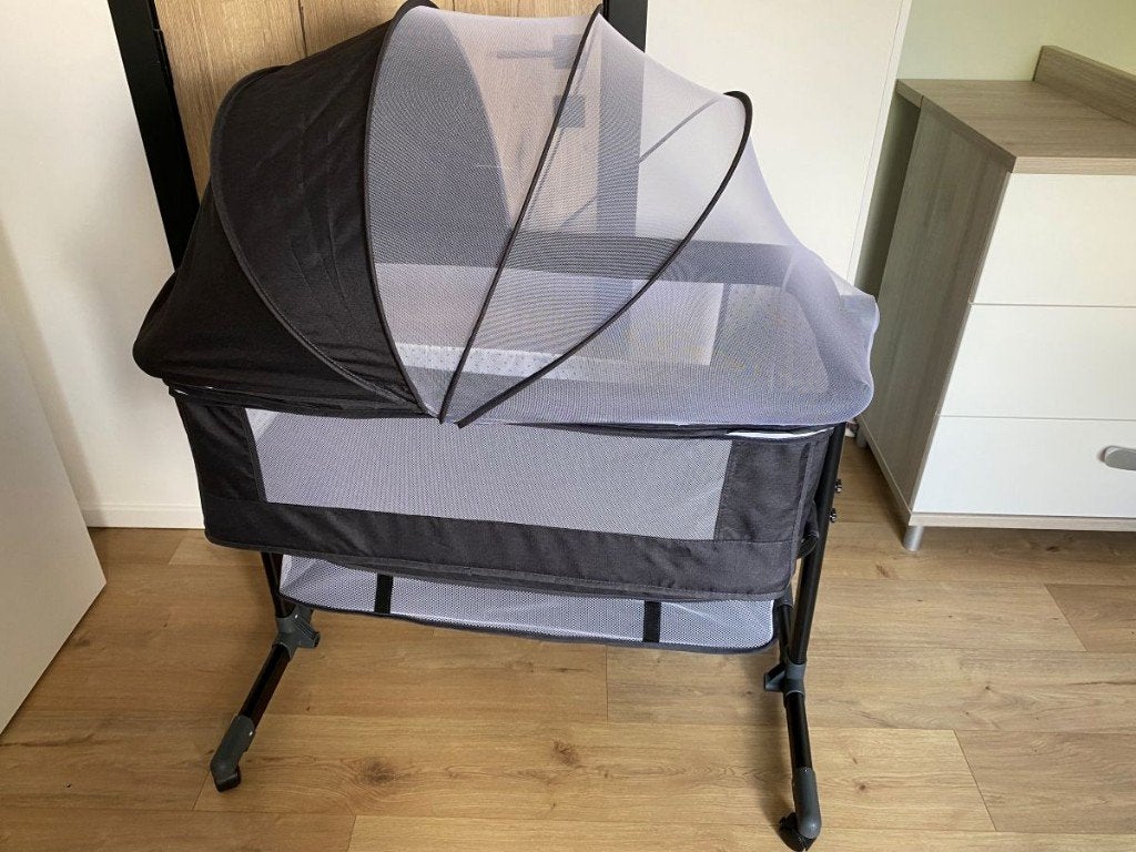 Eco Baby Co-Sleeper / Wieg Aan Bed – Incl. matras & klamboe!, Kinderen en Baby's, Babywiegjes en Ledikanten, Ophalen, Zo goed als nieuw