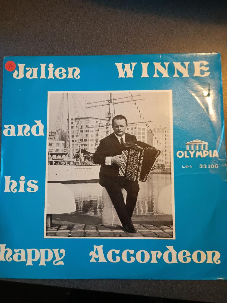 LP / Vinyl - Julien Winne and his happy Accordeon, Enlèvement ou Envoi, Utilisé, 12 pouces