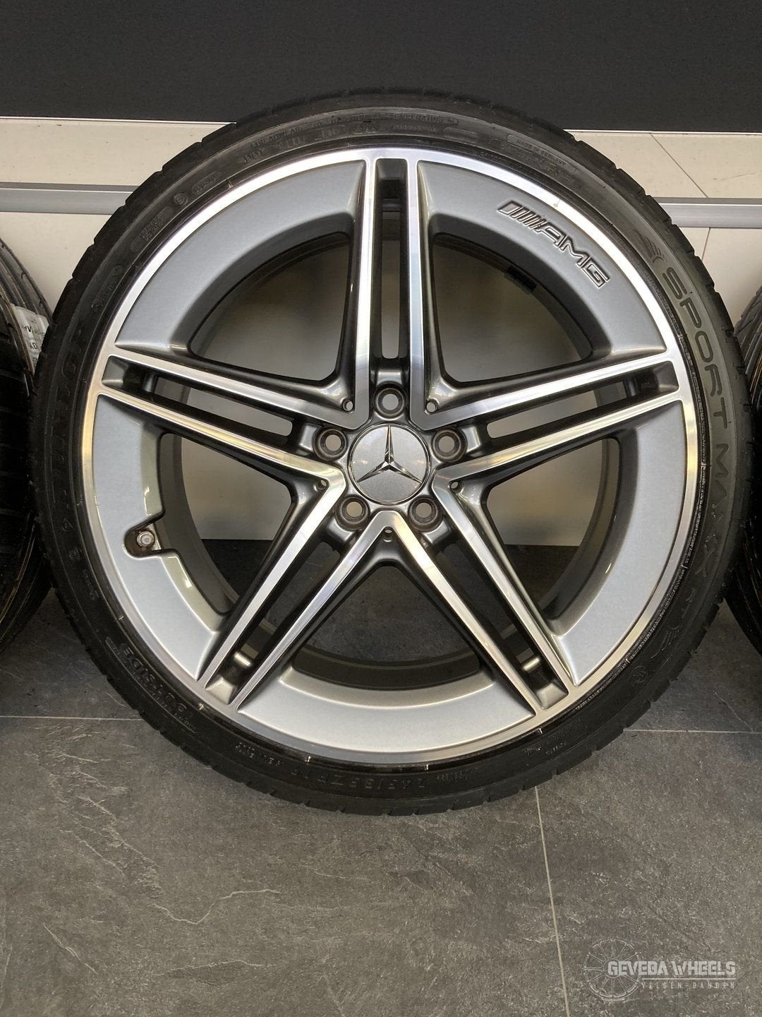 19” originele Mercedes W177 A45 X118 CLA45 AMG velgen banden, Auto-onderdelen, 19 inch, -, -, Banden en Velgen