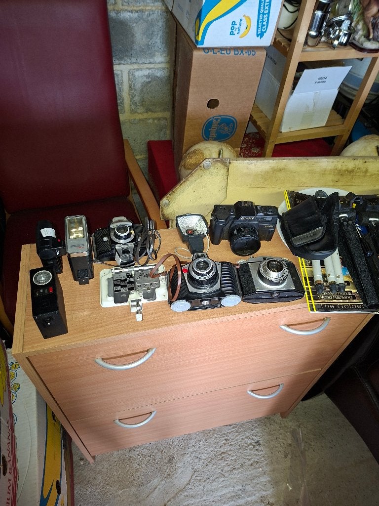Appareil photo +sacoches, Enlèvement ou Envoi, Utilisé, Appareil photo